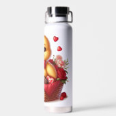 Schattigee/Whimisical Valentijnsdag eend Waterfles (Achterkant)