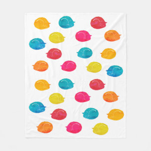 Schattigee Whimsy Modern Kleurrijke Slaap Katten W Fleece Deken