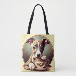 Schattigee Whippet Puppy Draagtas