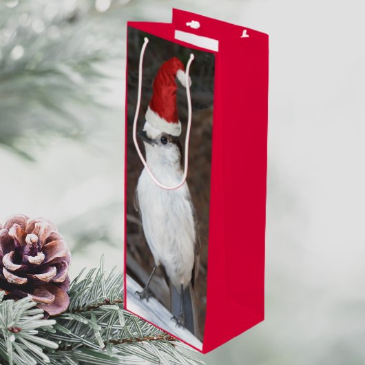 Schattigee Whiskey Jack Dragen Rode Santa Hoed Wijn Cadeautas