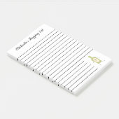 Schattigee wijnfles boodschappenlijst post-it® notes (Schuin)