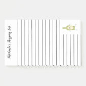Schattigee wijnfles boodschappenlijst post-it® notes (Voorkant)