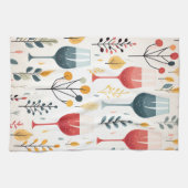 Schattigee wijnkopjes keukenhanddoek (Horizontaal)