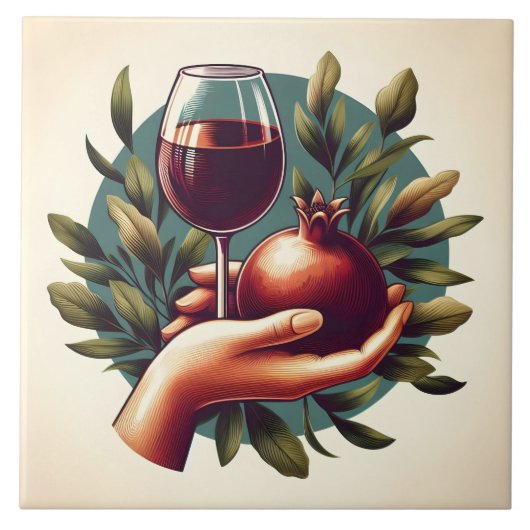 Schattigee wijnliefhebbers Crafting Home Business Tegeltje (Voorkant)