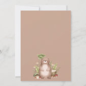 Schattigee Wild One Forest Woodland Animals Verjaa Kaart (Achterkant)