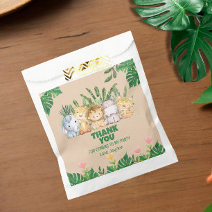 Schattigee Wild One Oerwoud Safari Dierenverjaarda Bedankzakje