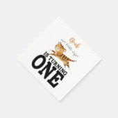 Schattigee Wild One Oerwoud Tiger 1e verjaardag Ui Servet (Hoek)