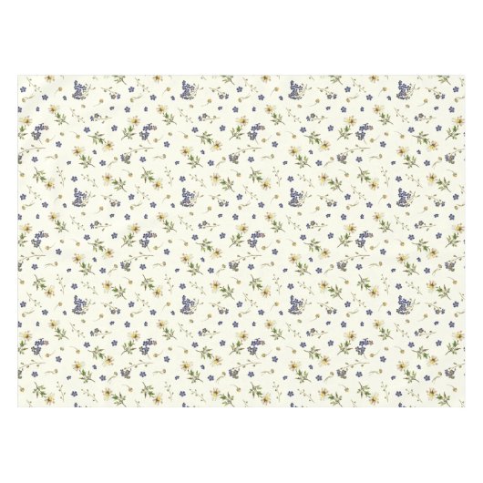 Schattigee  Wildbloemen op wit Tafelkleed (Voorkant (Horizontaal))