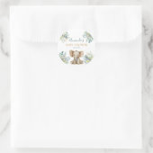 Schattigee wilde Oerwouden Ronde Sticker (Tas)