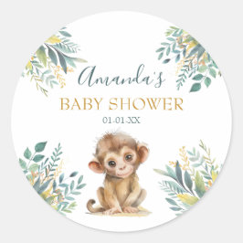 Schattigee wilde Oerwouden Ronde Sticker