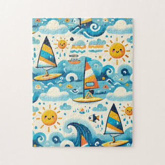 Schattigee windsurf puzzel 🧩