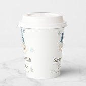 Schattigee Winter Arctic Wolf Verjaardagsfeest Papieren Bekers (Links)