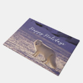 Schattigee winterfotografie van White Arctic Fox Deurmat (Schuin)