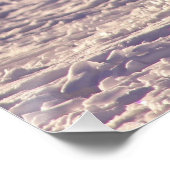 Schattigee winterfotografie van White Arctic Fox Perfect Poster (Hoek)