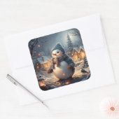 Schattigee winterscènes sticker (Envelop)