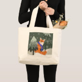 Schattigee wintervos-Canvas tas (Voorkant (product))