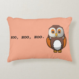 Schattigee Wise Owl Quote Decoratief Kussen