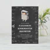 Schattigee Wiskunde Kinder Kleuterschool Afstudere Kaart (Staand voorkant)