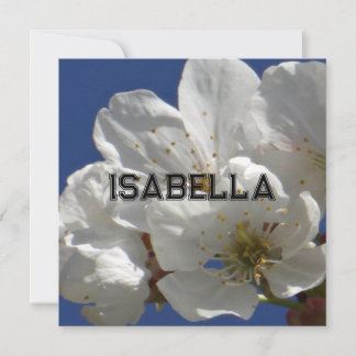 Schattigee witte bloemen gevouwen Wenskaart