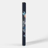 Schattigee witte bloemenkat Case-Mate iPhone case (Achterkant / Rechts)