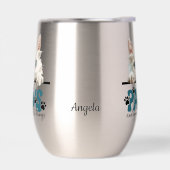 Schattigee witte kitten Paws en genieten (Links)