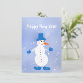 Schattigee witte sneeuwman (Staand voorkant)