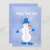 Schattigee witte sneeuwman (Voorkant / Achterkant)