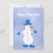 Schattigee witte sneeuwman (Voorkant)