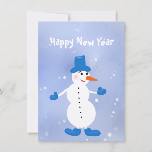 Schattigee witte sneeuwman (Voorkant)