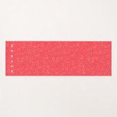 Schattigee witte spikkels monogram yogamat (Voorkant (horizontaal))