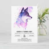 Schattigee Wolf Adventure Verjaardag Kaart (Staand voorkant)