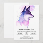 Schattigee Wolf Adventure Verjaardag Kaart (Voorkant / Achterkant)