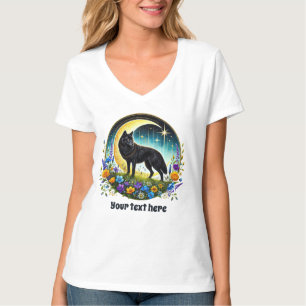 Schattigee wolvenliefhebbers aanpasbaar t-shirt