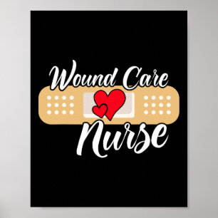 Schattigee Wondverzorging Verpleegkundige Hart Poster