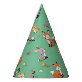 Schattigee Woodland Animal Child Verjaardag Feesthoedjes (Links)