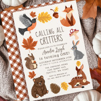 Schattigee Woodland Animals Herfst Herfst Kids Ver
