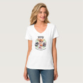 Schattigee Woodland vrienden vos stinkdier wasbeer T-shirt (Voorkant volledig)