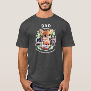 Schattigee Woodland vrienden vos stinkdier wasbeer T-shirt
