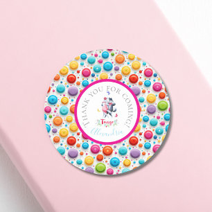 Schattigee Woodland Wolves Ballroom Dansen de Tang Ronde Sticker