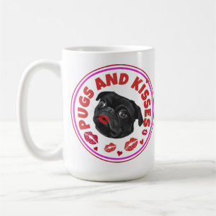 Schattigee woordspelpugs en kusjes koffiemok