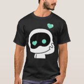 Schattigee Wootteo Astronaut Groene Hart T-shirt (Voorkant)