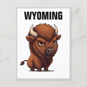 Schattigee Wyoming Bison Briefkaart