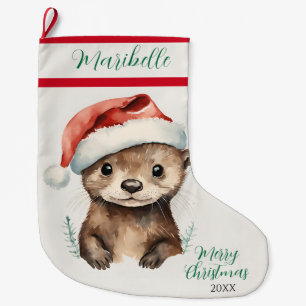 Schattigee Xmas Otter Grote Kerstsok