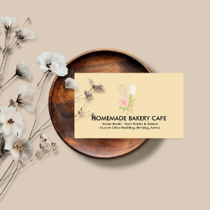 Schattigee Yellow Blush Bloemen Cake Bakkerij Cate Visitekaartje