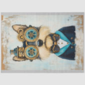 Schattigee Yorkshire Terriër Hond in Goggles K3 De Tissuepapier (Voorkant)