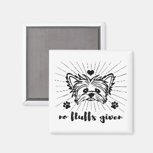 Schattigee Yorkshire Terrier No Fluffs Gezien Meme Magneet