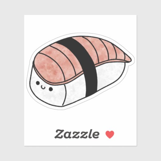 Schattigee yummy sushi sticker (Vel)