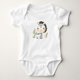 Schattigee Zebra Baby Jersey Bodysuit