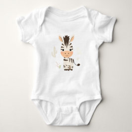 Schattigee Zebra Baby Jersey Bodysuit