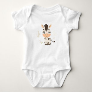 Schattigee Zebra Baby Jersey Bodysuit